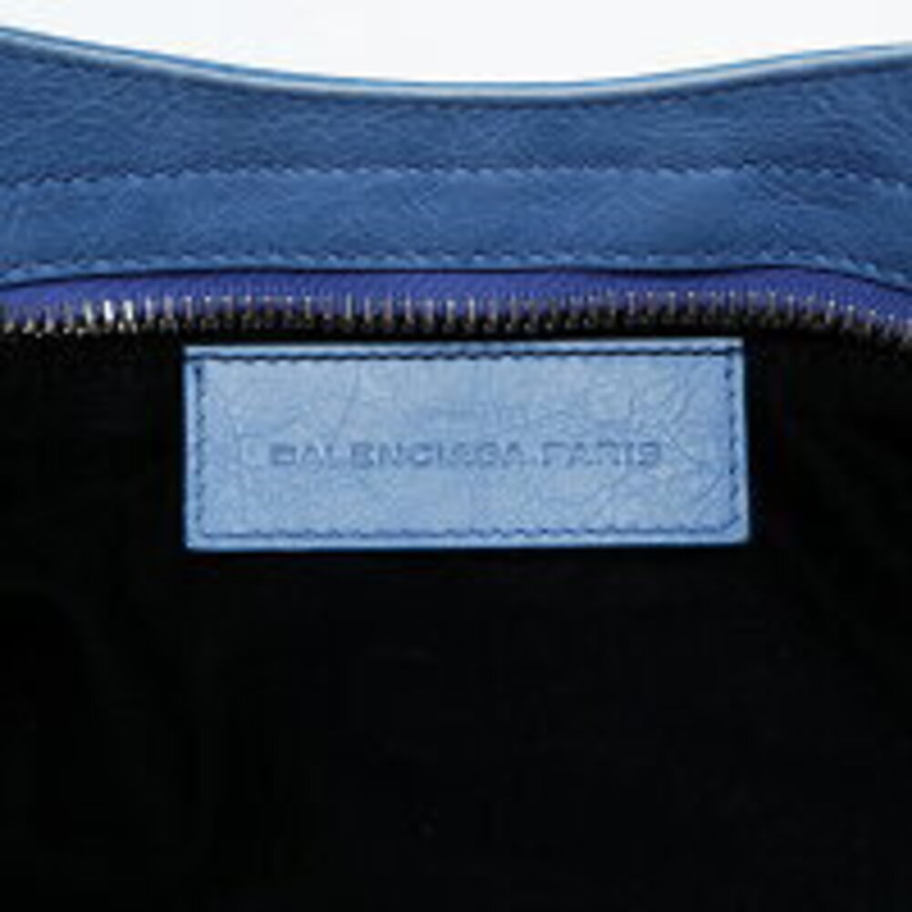 Balenciaga City Leather Handbag Blue - Picture 10 of 13